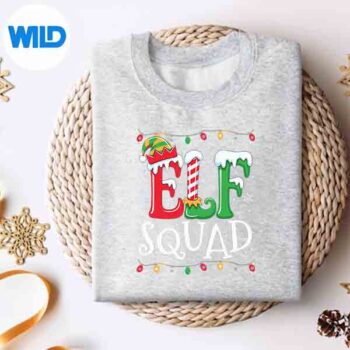 Family Christmas Matching Pajamas Elf Xmas Squad Vector Design 4 FamilyChristmasMatchingPajamasElfXmasSquadsweater