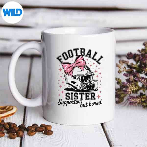 FootballSisterSupportiveButBoredCuteHelmetFootballmug