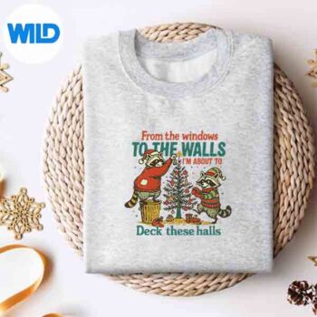 FromTheWindowsToTheWallsRetroRaccoonChristmassweater