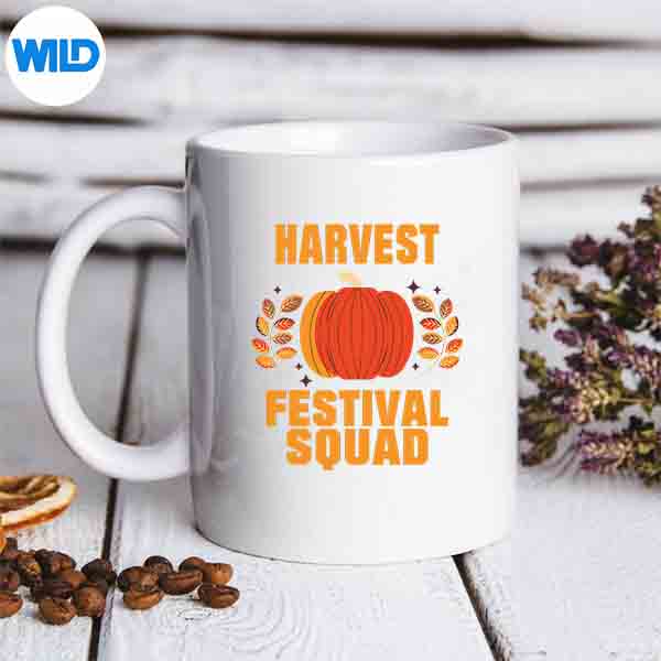 FunPumpkinThanksgivingFallHarvestFestivalSquadmug