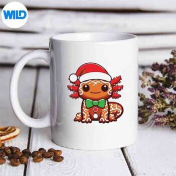 Gingerbread Man Axolotl Christmas Vintage Design for Cricut 5 GingerbreadManAxolotlChristmasVintagemug