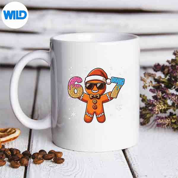 Gingerbread Six Seven 67 Ice Cream Drip Christmas SVG PNG Cut File 3 Gingerbread Six Seven 67 Ice Cream Drip Christmas SVG PNG Cut File - Image 3