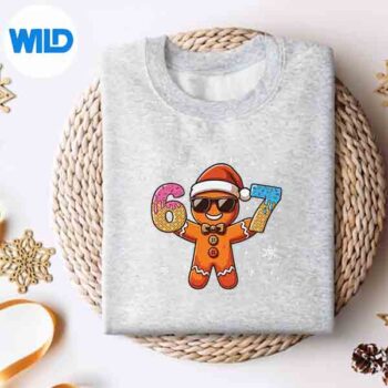 Gingerbread Six Seven 67 Ice Cream Drip Christmas SVG PNG Cut File 4 GingerbreadSixSeven67IceCreamDripChristmassweater