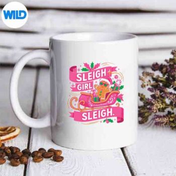 Gingerbread Sleigh Girl Pink Christmas Girls Digital Download 5 GingerbreadSleighGirlPinkChristmasGirlsmug 1