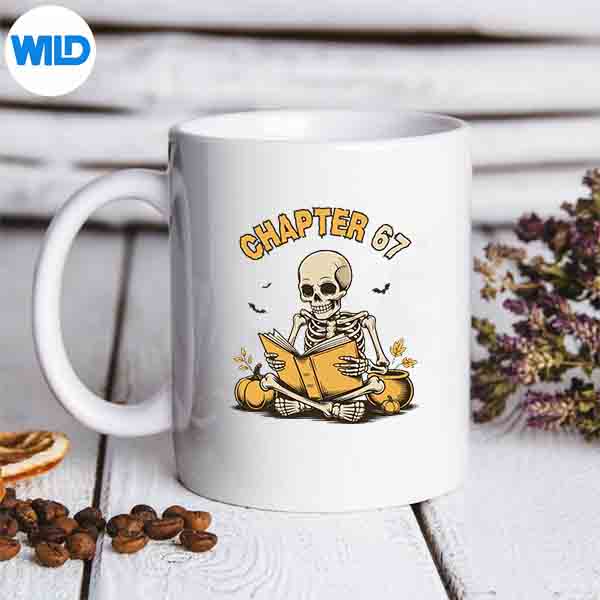 Halloween Skeleton Reading Book 67 Memes Silhouette SVG PNG Cut File 6 HalloweenSkeletonReadingBook67Memesmug