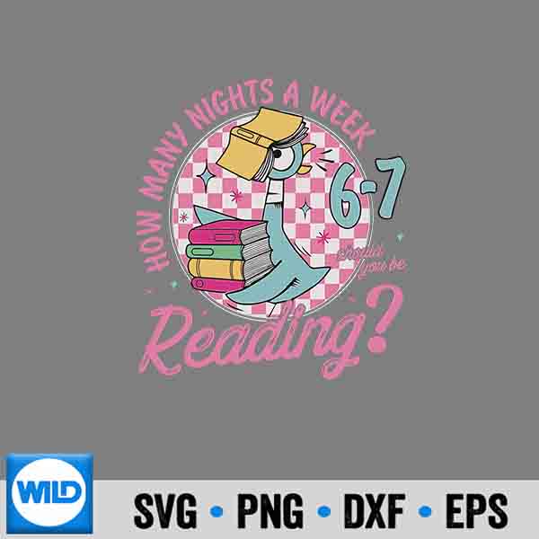 How Many Nights A Week Should You Be Reading 67 Teacher Vector Design 7 HowManyNightsAWeekShouldYouBeReading67Teacher