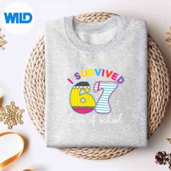 ISurvived67DaysOfSchoolMemeTeacherStudentsweater