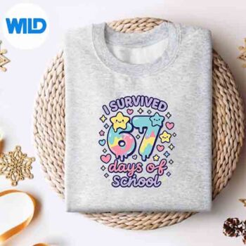 I Survived 67 Days Of School Teachers Students Cute SVG Cut File 4 ISurvived67DaysOfSchoolTeachersStudentsCutesweater