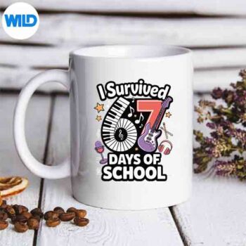 ISurvived67DaysOfSchoolTeachersStudentsMusicClassmug