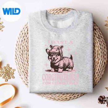 I Want A Corgipotamus For Christmas Corgi Christmas SVG PNG Digital Design 4 IWantACorgipotamusForChristmasCorgiChristmassweater