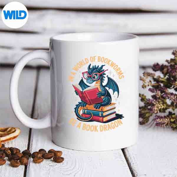 In A World Of Bookworms Be A Book Dragon Cut File 3 In A World Of Bookworms Be A Book Dragon Cut File - Image 3