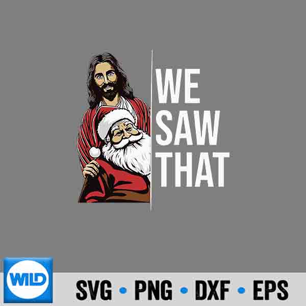 JesusSantaClausWeSawThatChristianChristmas
