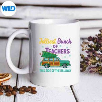Jolliest Bunch Of Teachers This Side Of The Hallway Xmas Pj Retro SVG PNG Download 5 JolliestBunchOfTeachersThisSideOfTheHallwayXmasPjRetromug