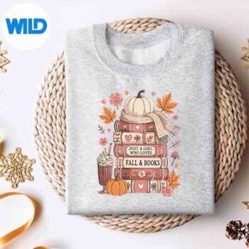 Just A Girl Who Loves Fall Book Autumn Reading Book Lover SVG PNG Download 4 JustAGirlWhoLovesFallBookAutumnReadingBookLoversweater