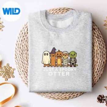 Just A Spooky Otter Halloween Costume Cartoon Digital Download 4 JustASpookyOtterHalloweenCostumeCartoonsweater