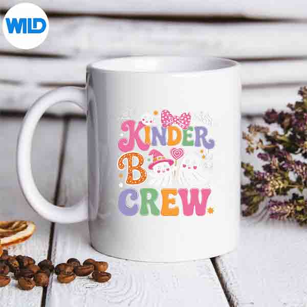 Kinder Boo Crew Kindergarten Teacher Student Halloween Cut File 6 KinderBooCrewKindergartenTeacherStudentHalloweenmug