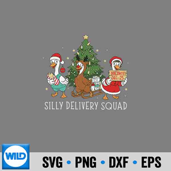 Labor And Delivery Nurse Silly Goose Christmas Ld Squad Silhouette SVG PNG 6 LaborAndDeliveryNurseSillyGooseChristmasLdSquad