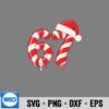 Melting Candy Cane 67 Christmas Santa Hat Holiday SVG PNG Download