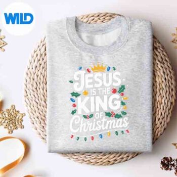 MerryChristmasFamilyMatchingJesusIsKingOfChristmassweater