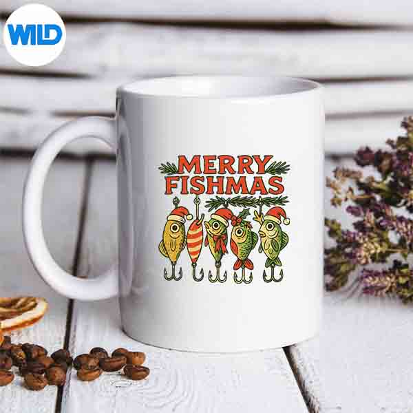 Merry Fishmas Vintage Fishing Christmas SVG PNG Download 6 MerryFishmasVintageFishingChristmasmug