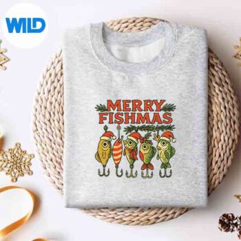 MerryFishmasVintageFishingChristmassweater