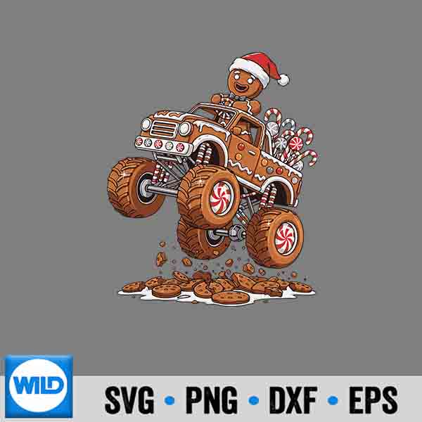 MonsterTruckGingerbreadManChristmasBaking
