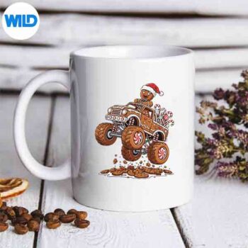 MonsterTruckGingerbreadManChristmasBakingmug
