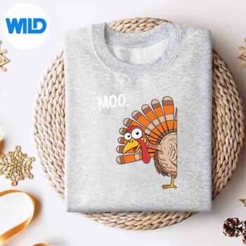 MooTurkeyThanksgivingVintagesweater