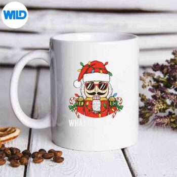 NutcrackerChristmasSantaHatCandyCaneXmasmug