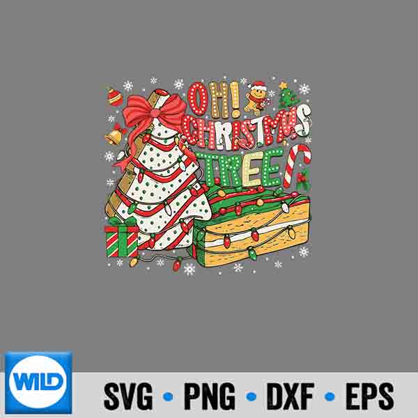 Oh Christmas Tree Cakes Cookies Xmas Cake Lover SVG PNG Digital Download 7 OhChristmasTreeCakesCookiesXmasCakeLover