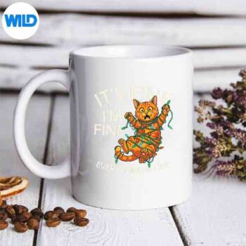 Orange Cat Christmas Light Its Fine Im Fine Xmas SVG PNG 5 OrangeCatChristmasLightItsFineImFineXmasmug