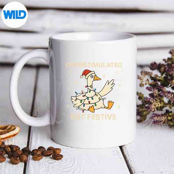 OverstimulatedButFestiveGooseVintagemug