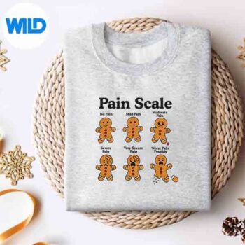 PainScaleGingerbreadManNurseChristmasIcuNursesweater