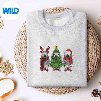 Retro Christmas African Grey Parrot Bird Santa Reindeer Cut File 4 RetroChristmasAfricanGreyParrotBirdSantaReindeersweater