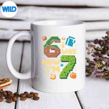 Retro I Was 6 Now Im 7 Cute SVG PNG Cut File 5 RetroIWas6NowIm7Cutemug
