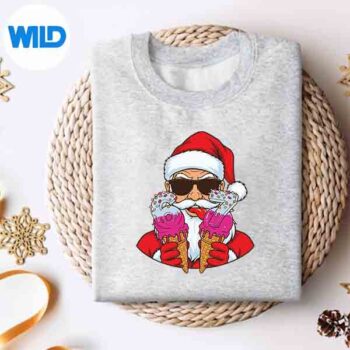 Santa 67 Ice Cream Christmas Drip Xmas Silhouette SVG PNG 4 Santa67IceCreamChristmasDripXmassweater