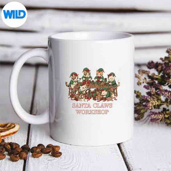 Santa Claws Workshop Cat Elf Christmas Family Matching SVG PNG Cut File 6 SantaClawsWorkshopCatElfChristmasFamilyMatchingmug