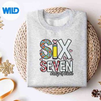 Six Seven 67 Days Of School Meme Teacher 6 7 PNG SVG for Cricut 4 SixSeven67DaysOfSchoolMemeTeacher67sweater