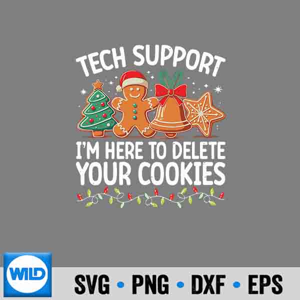 Tech Support Christmas Cookies Christmas Design for Cricut 6 TechSupportChristmasCookiesChristmas