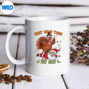 Thanksgiving Christmas Turkey Vs Santa For SVG Cut File 5 ThanksgivingChristmasTurkeyVsSantaFormug