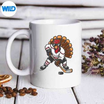 Thanksgiving Ice Hockey Player Turkey Fall Design for Cricut 5 ThanksgivingIceHockeyPlayerTurkeyFallmug