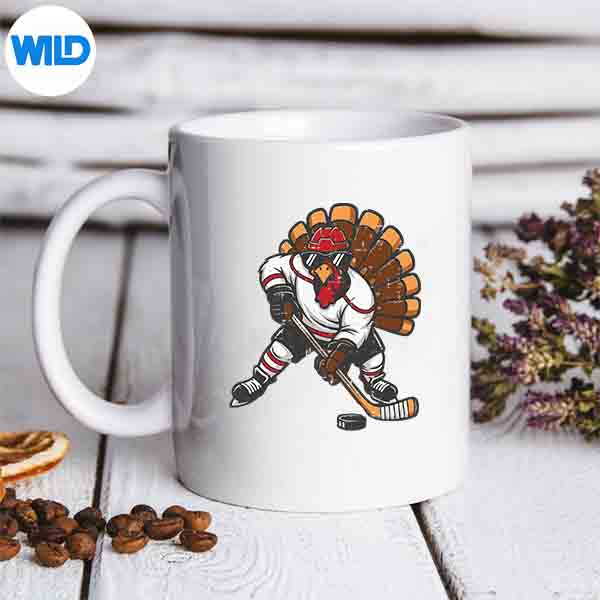 Thanksgiving Ice Hockey Player Turkey Fall Design for Cricut 3 Thanksgiving Ice Hockey Player Turkey Fall Design for Cricut - Image 3