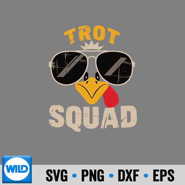 Thanksgiving Turkey Trot Squad 2025 Trot Race Silhouette SVG PNG Cut File 7 ThanksgivingTurkeyTrotSquad2025TrotRace