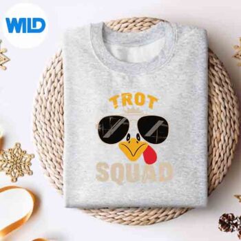 Thanksgiving Turkey Trot Squad 2025 Trot Race Silhouette SVG PNG Cut File 4 ThanksgivingTurkeyTrotSquad2025TrotRacesweater