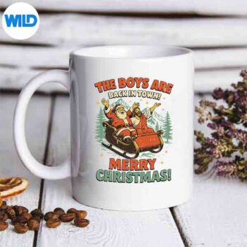 The Are Back In Town Merry Christmas Silhouette SVG PNG 5 TheAreBackInTownMerryChristmasmug 1
