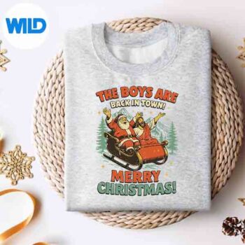The Are Back In Town Merry Christmas Silhouette SVG PNG 4 TheAreBackInTownMerryChristmassweater 1