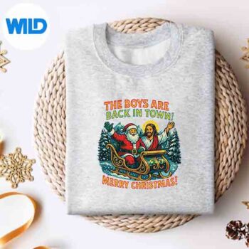 The Are Back In Town Merry Christmas Silhouette SVG PNG 4 TheAreBackInTownMerryChristmassweater
