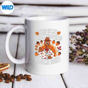 This Is My Thanksgiving Pajama Costume Silhouette SVG PNG 5 ThisIsMyThanksgivingPajamaCostumemug