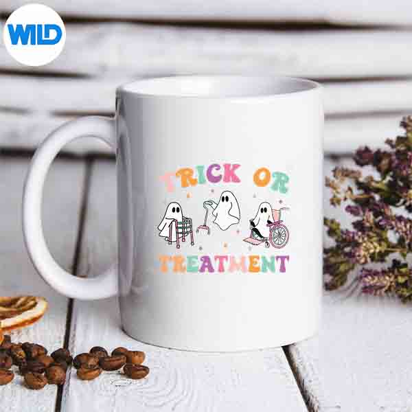 TrickOrTreatmentPtPhysicalTherapyGhostHalloweenmug