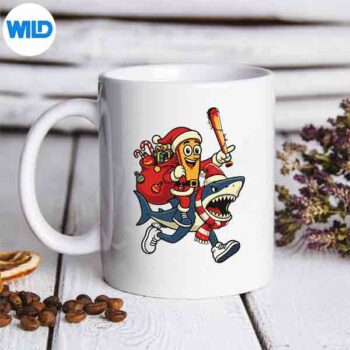 TungTungSahurRidingTralalaXmasItalianBrainrotmug